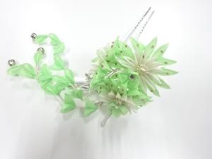 アンティーク　つまみ細工　びらびら簪